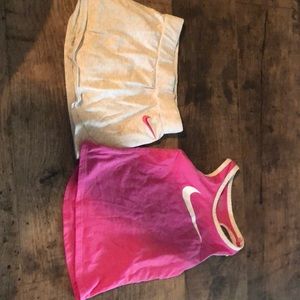 Matching girls Nike set